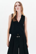 Mcarmen vest black woman
