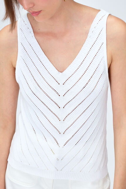 Jersey manel blanco mujer
