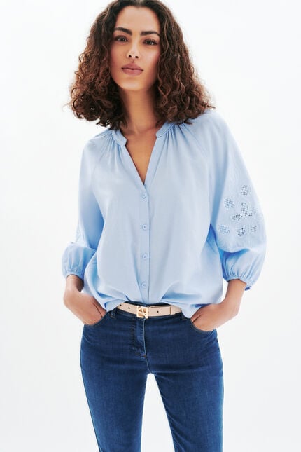 Caubie-Hemd himmelblau damen