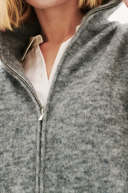 Pull mitch gris clair femme