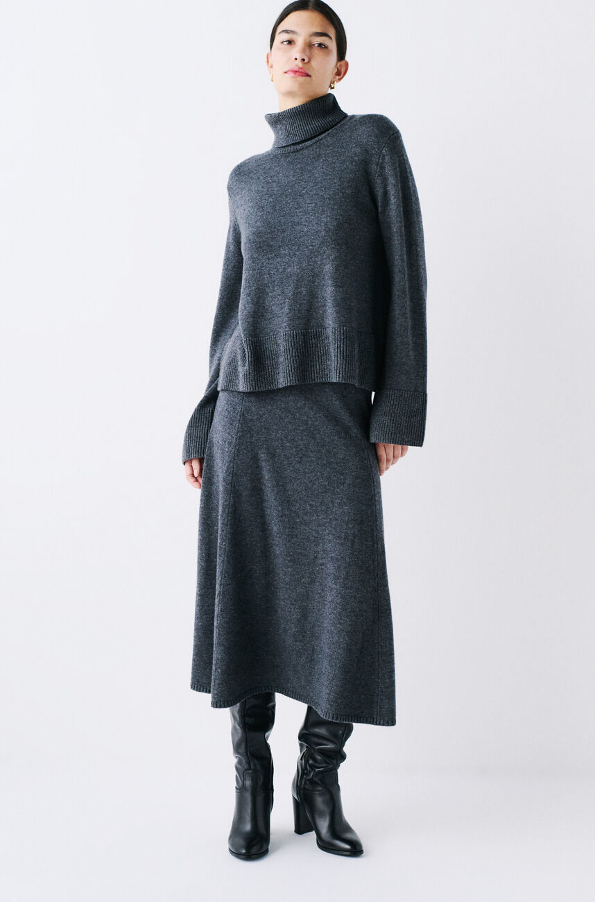 Pull Mdarwin gris fonce femme