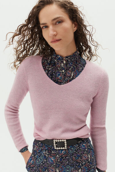 pull gaelle parme femme