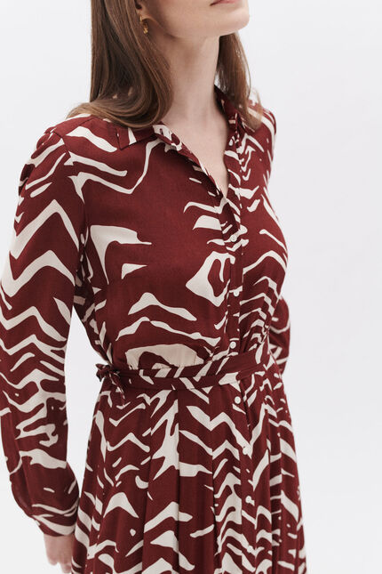 Robe rlilie bordeaux femme