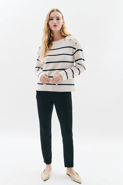 Maglione Mloic ecru donna