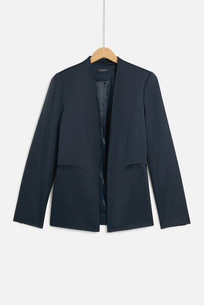 Veste vlouanne bleu marine femme