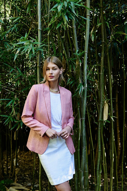 Veste volcan rouge foncé femme