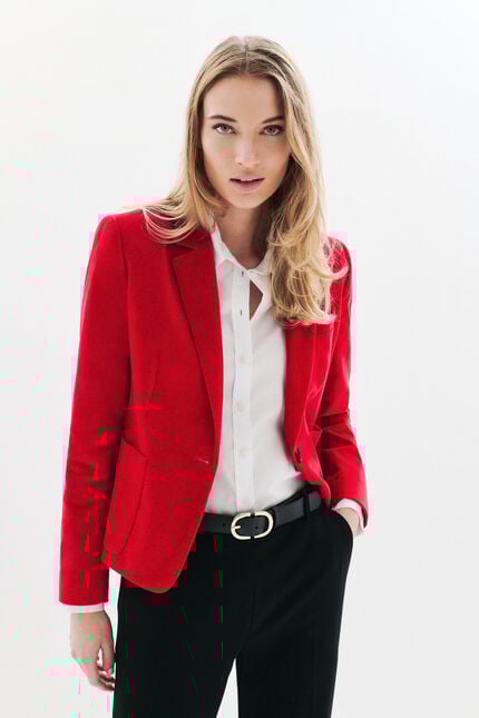 Veste Vauroc rouge femme