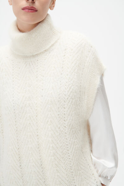 Pull mfiona ivoire femme