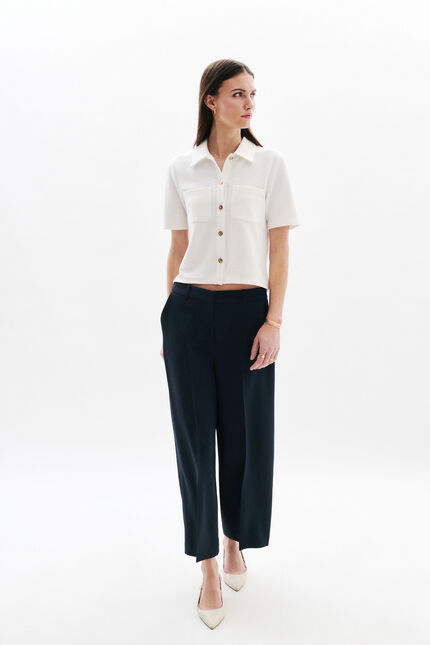 Pantalon Pandino bleu marine femme