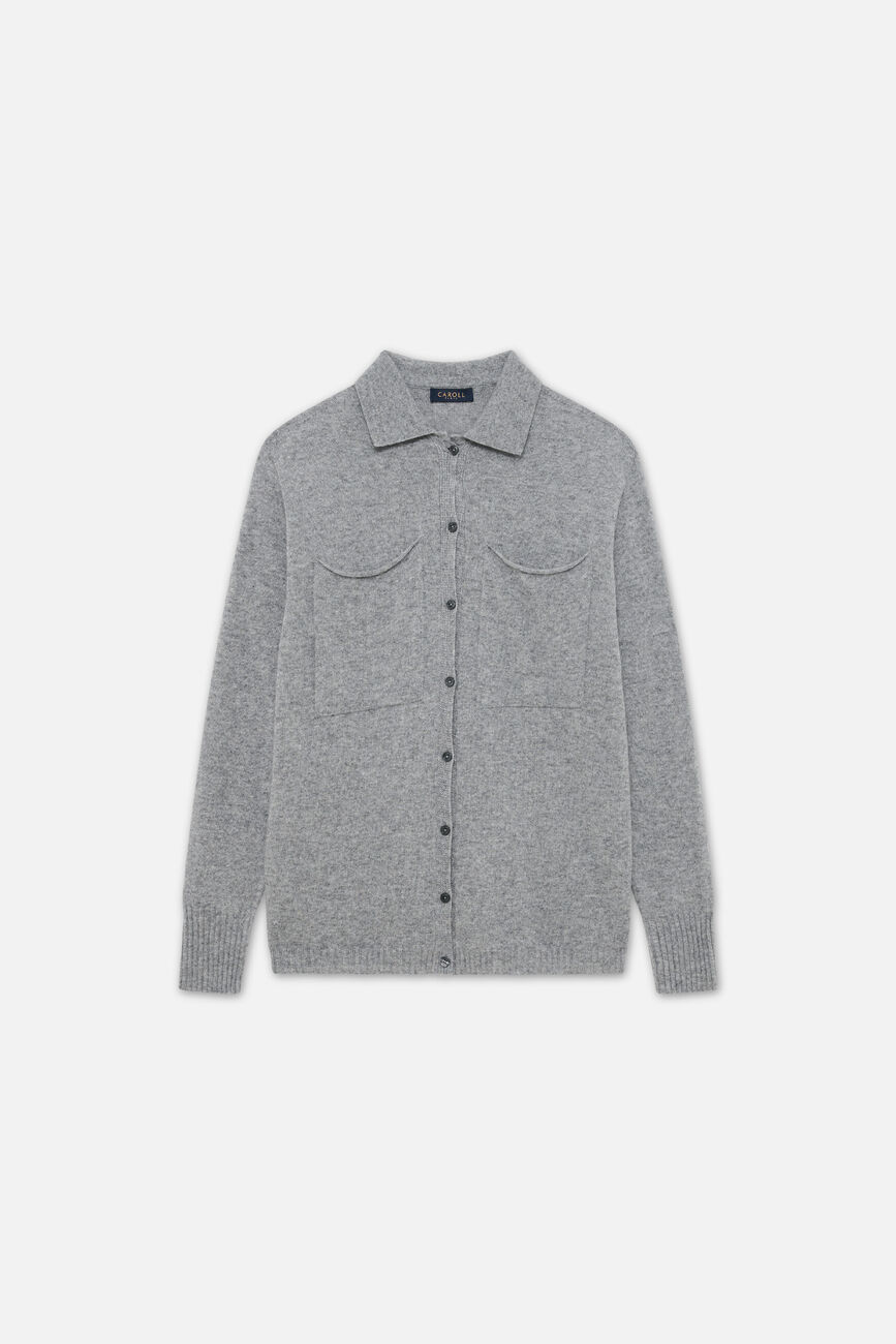 Mpatty sweater made in Italy grey woman