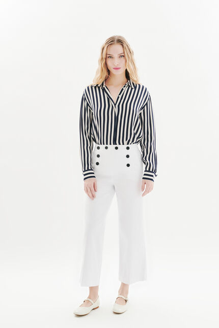 Hose Paolino weiss damen