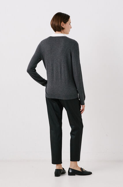 Pull mwilford gris fonce femme