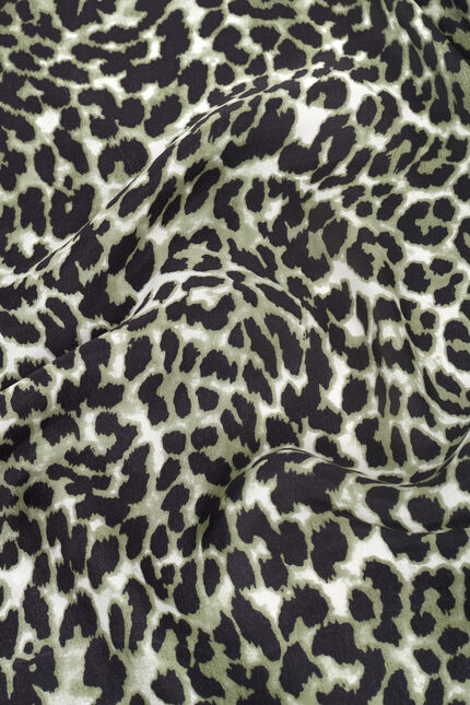 Foulard Beasty 100% soie vert kaki femme