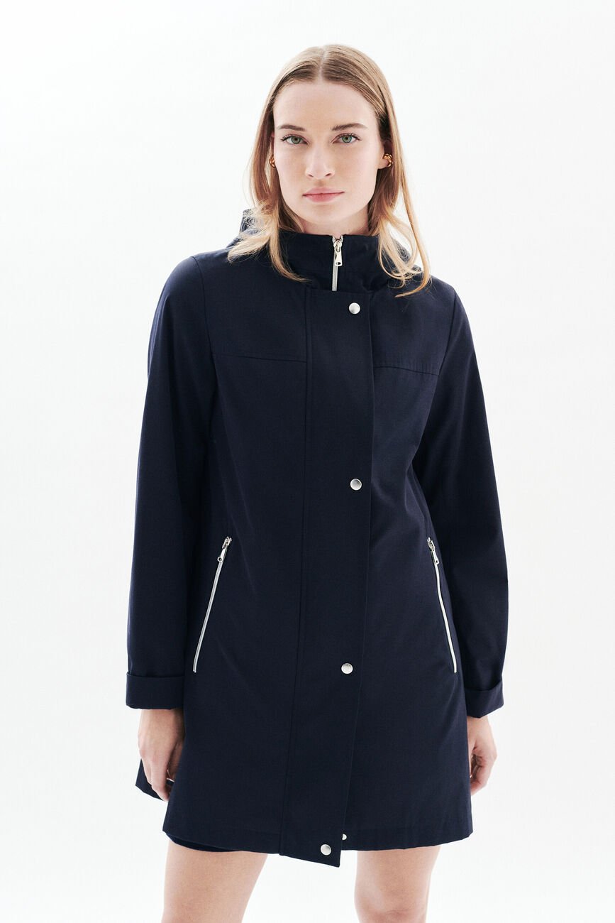 Gvenard Coat navy blue woman