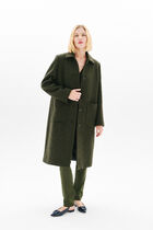Gelika coat khaki green woman