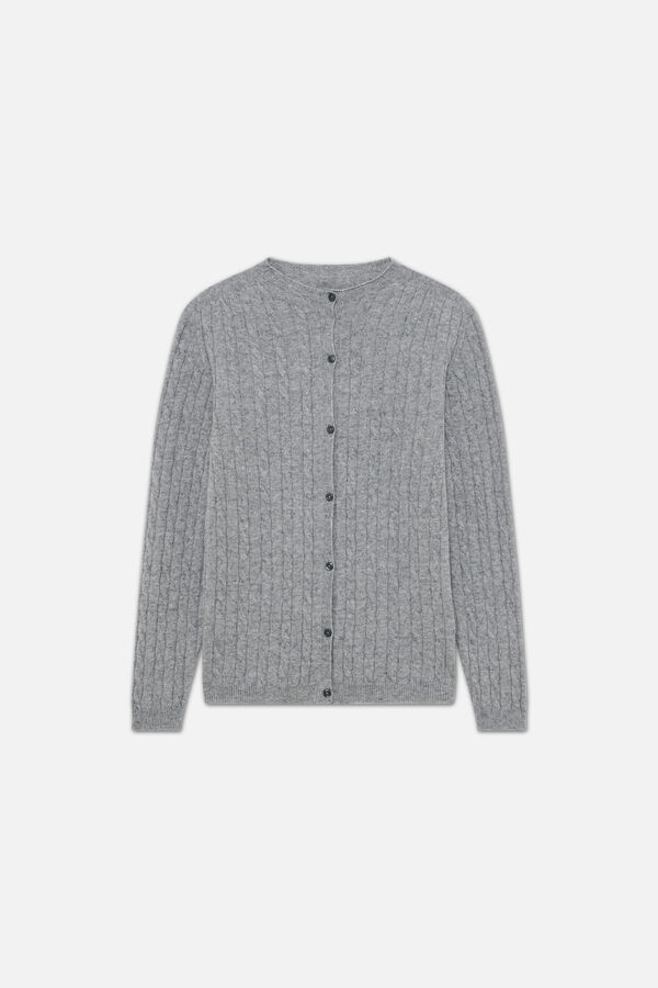 Trui Mtheophile made in Italy grijs vrouw