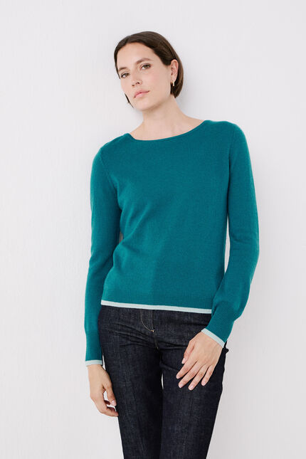 trui mzoa blauw turquoise vrouw