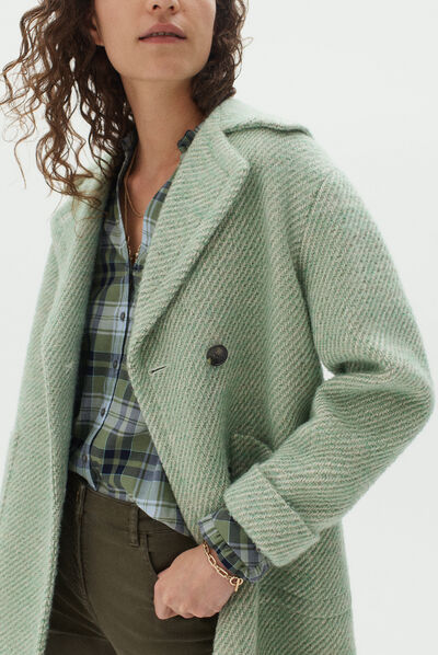 Cappotto Kylian verde chiaro donna