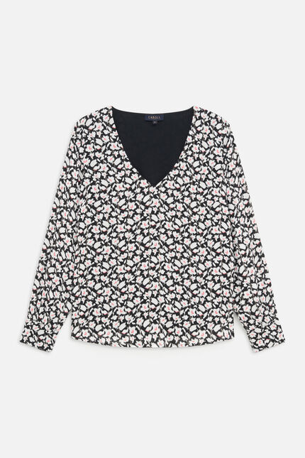 Blouse leny noir femme