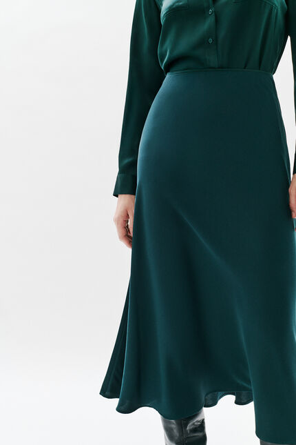 Falda Jalentina verde oscuro mujer