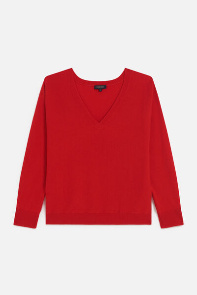 Pull malwen rouge femme