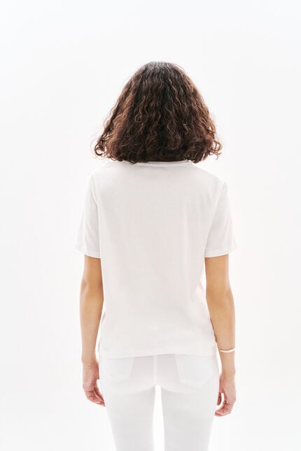 Camiseta Tim-Palme crudo mujer