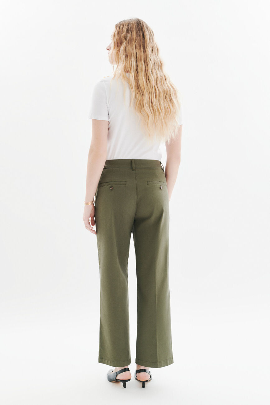 Paolo trousers khaki green woman
