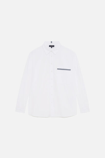 Chemise claudine2 blanc femme