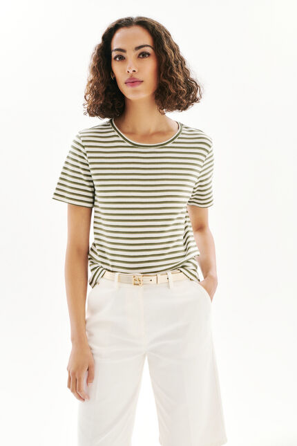 T-shirt Thea1 khakigrün damen
