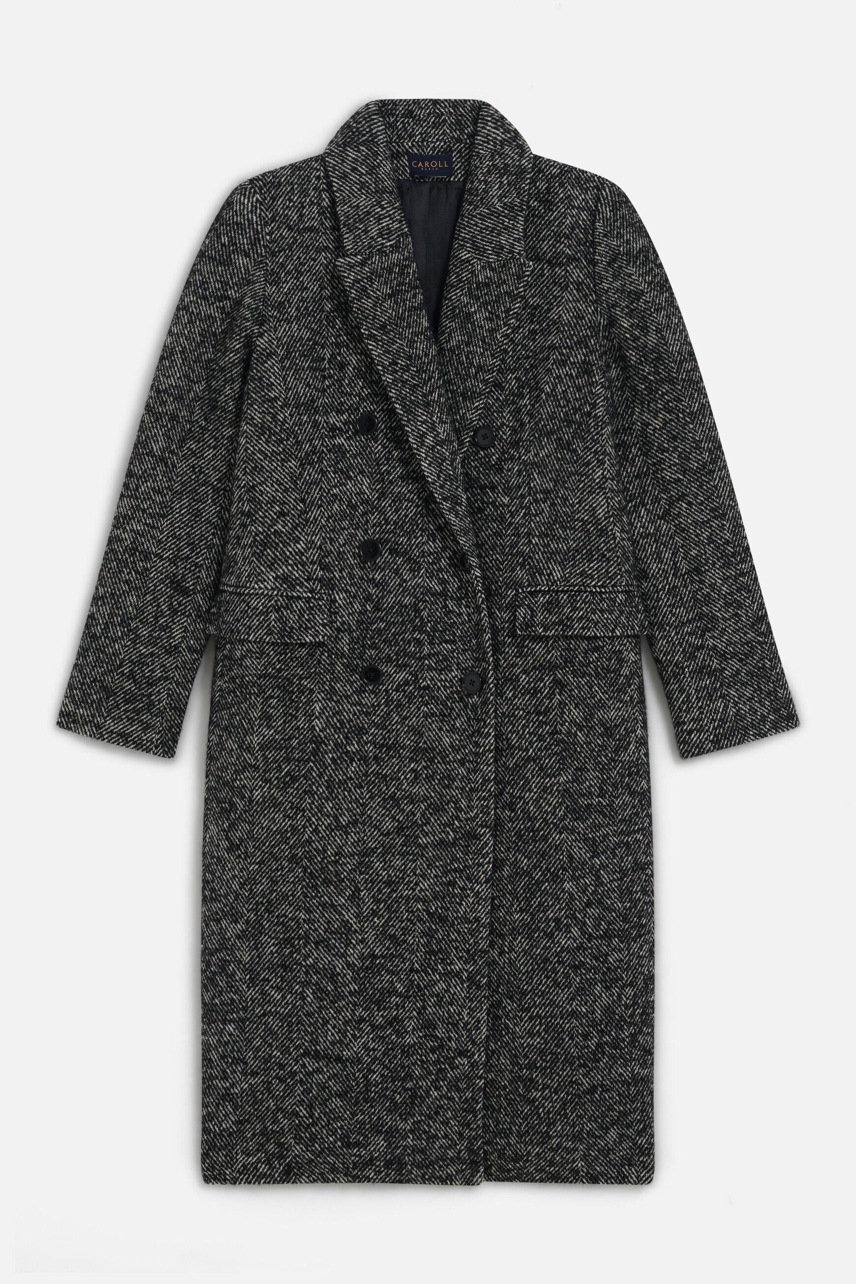 Manteau cintré femme online gris