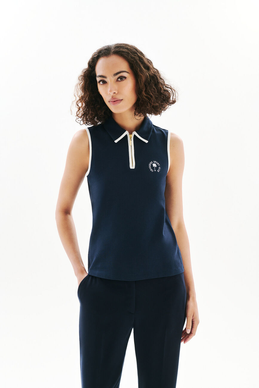 T-shirt Tely bleu marine femme