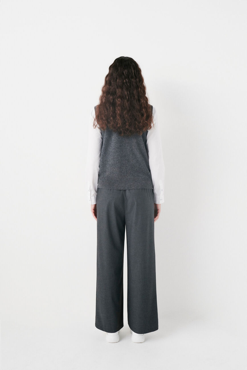 peinture3 pants dark grey woman