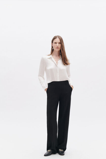 Chemise cjamie1 100% soie ivoire femme