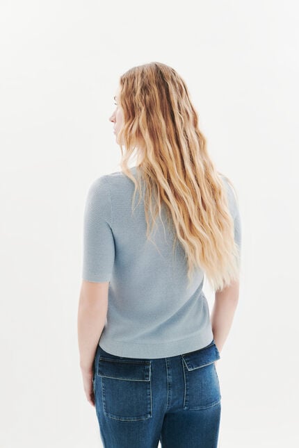 Mlevi sweater sky blue woman