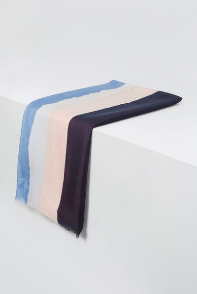 foulard mathilde bleu fonce femme