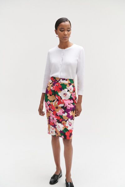 Jupe cerise violet femme
