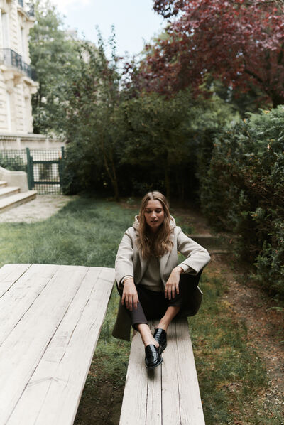 manteau jules beige femme