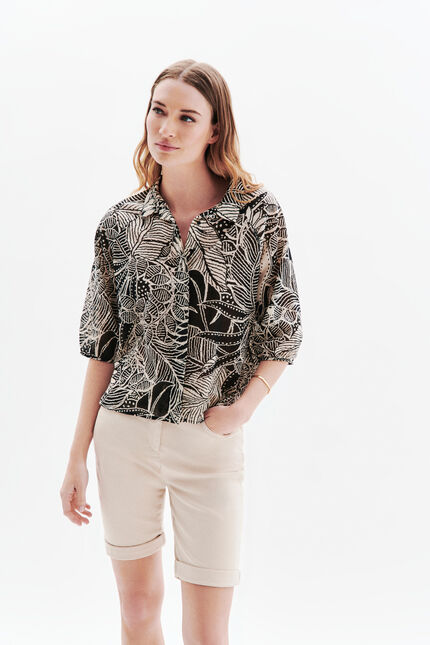 Camisa Czelly preto mulher