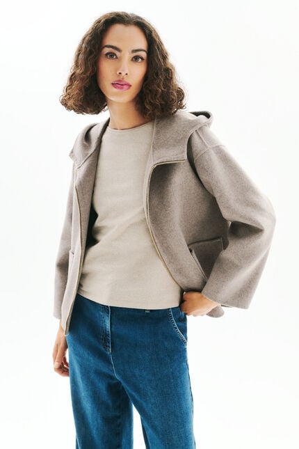 Abrigo Goemon taupe mujer