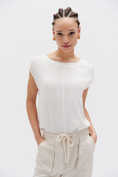 t-shirt osiris b ivoire femme