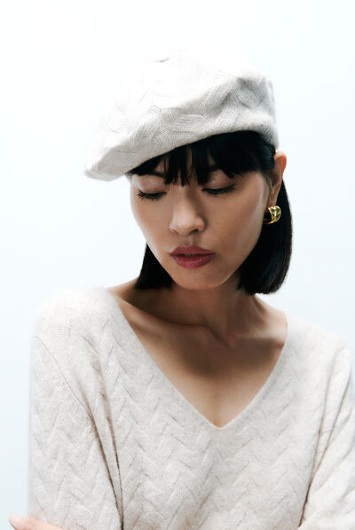 Beret berra beige femme
