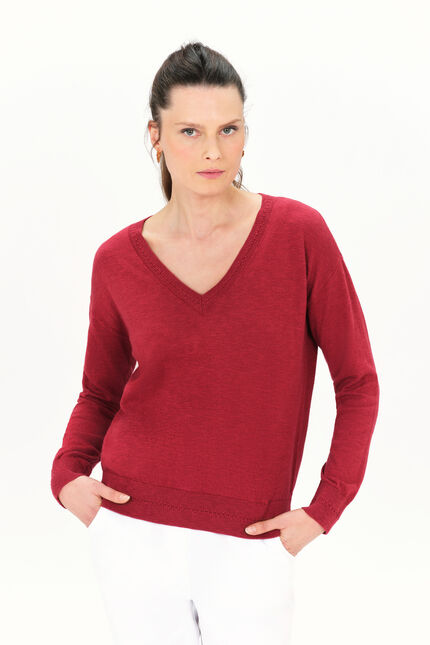 Pull mbetty marron fonce femme
