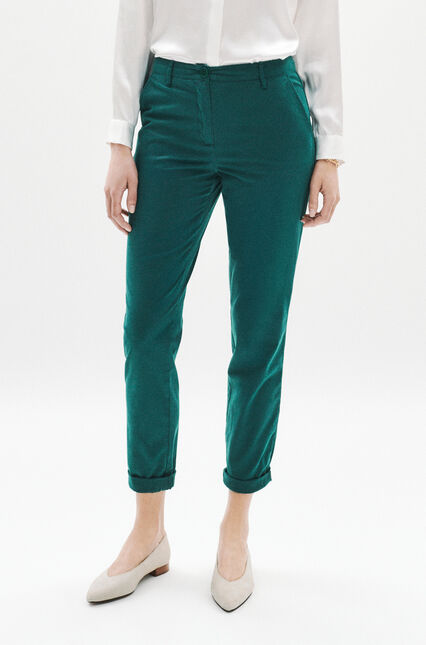 pantalon adelmo vert foncé femme