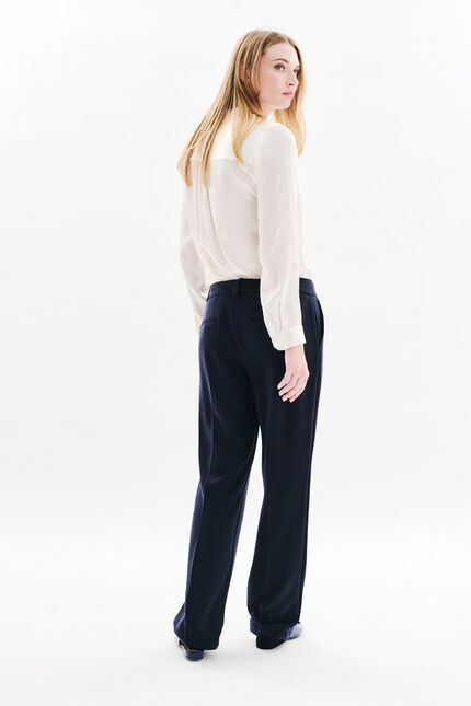Broek Pclement marineblauw vrouw