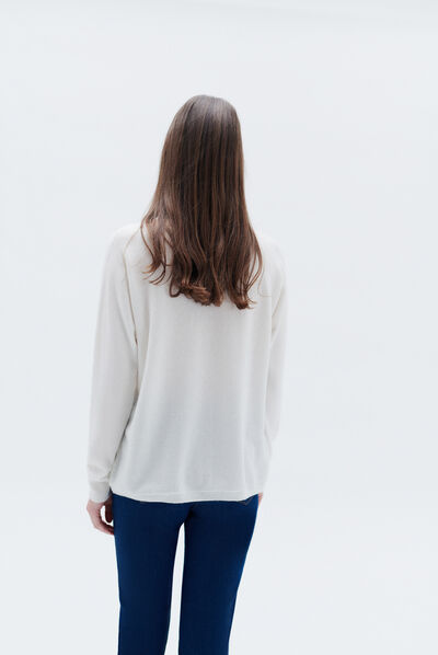 Pull mamelie ivoire femme