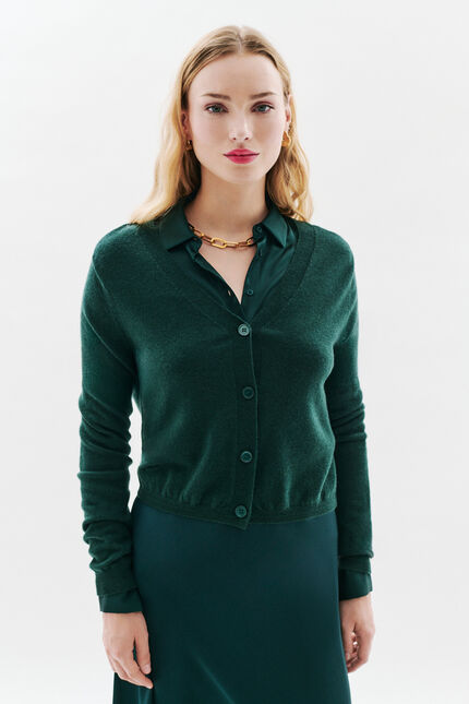 Gilet Mtheodore vert foncé femme