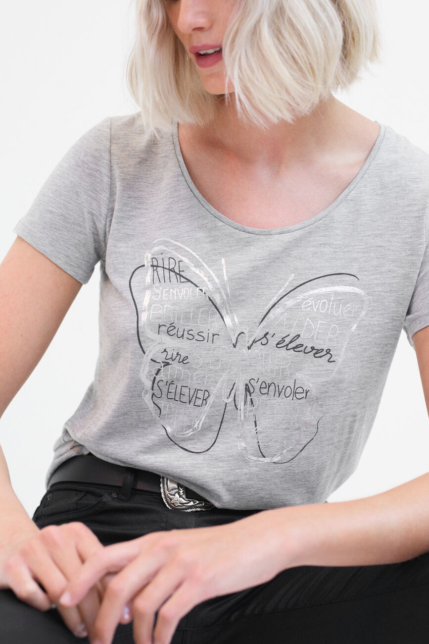 Jamelia t-shirt grey woman