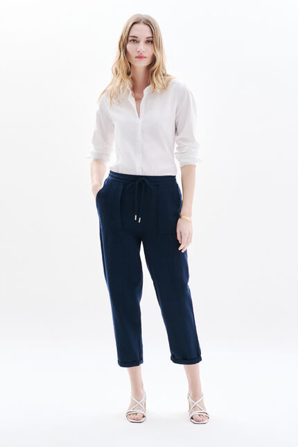 Pantalón ignace azul marino mujer