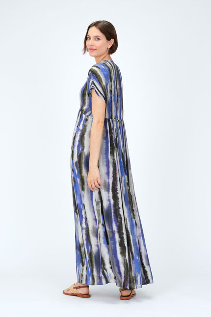 Vestido robra azul turquesa mujer