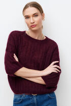mchloe sweater plum woman